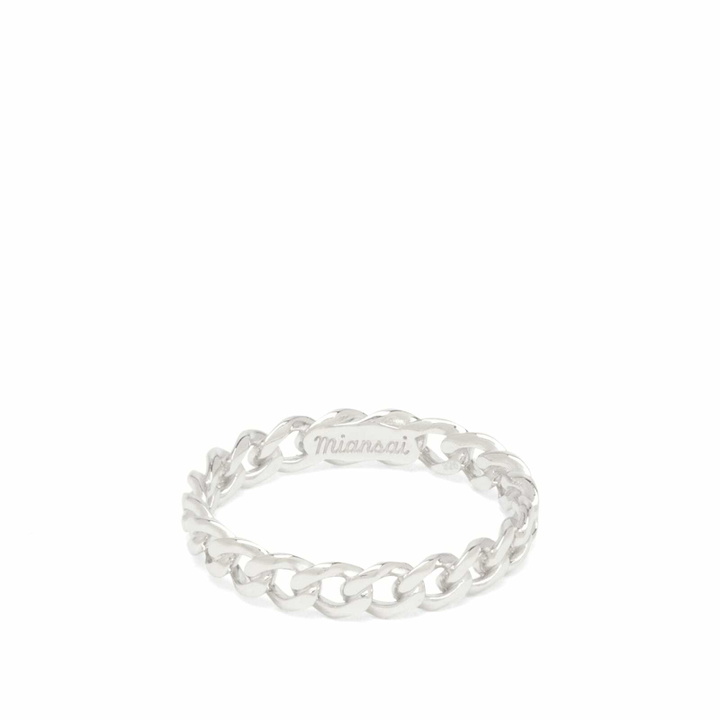 Photo: Miansai Men's Cuban Link Ring in Silver