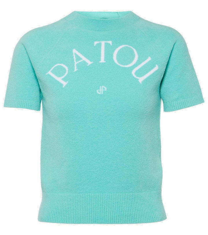 Photo: Patou Logo knitted cotton-blend T-shirt