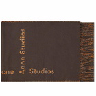 Acne Studios Men's Vasto New Scarf in Chocolate Brown