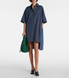 JW Anderson Striped cotton poplin shirt dress