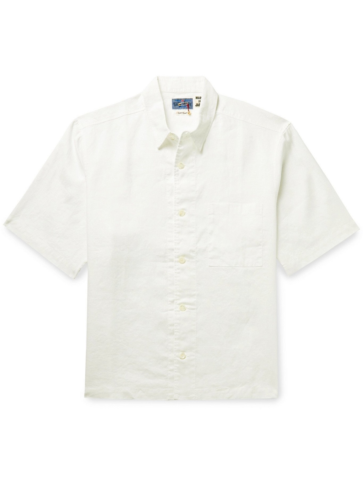 Photo: BLUE BLUE JAPAN - Linen Shirt - White