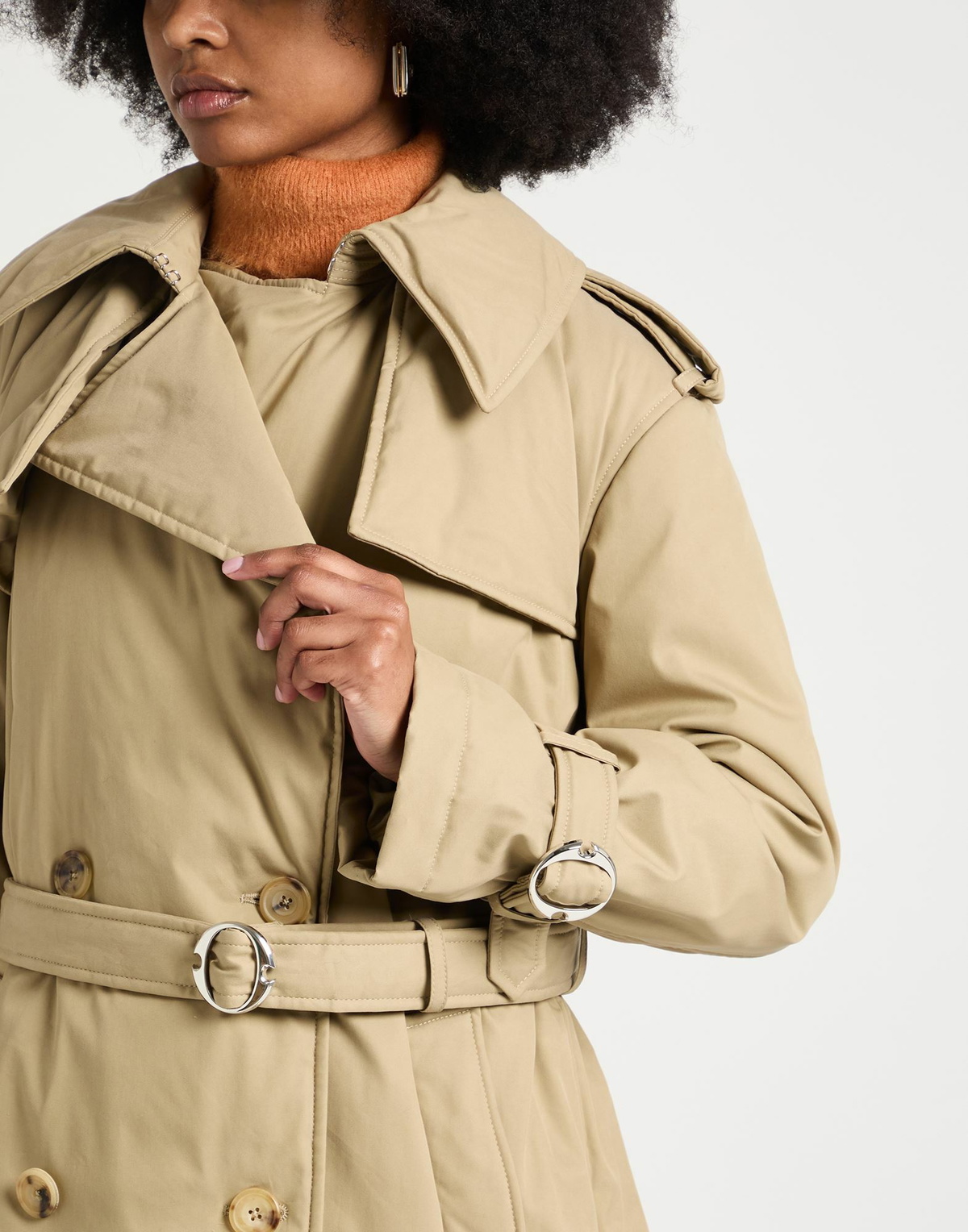 Mcqueen Womens Coat in Beige