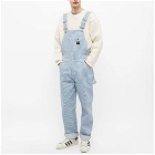 Stan Ray Men's Earls Bib Overall in Blue Hickory
