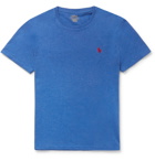 Polo Ralph Lauren - Slim-Fit Mélange Cotton-Jersey T-Shirt - Blue