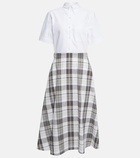 Thom Browne - A-line cotton midi dress