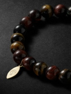Jacquie Aiche - Tigers Eye and 14-Karat Gold Beaded Bracelet