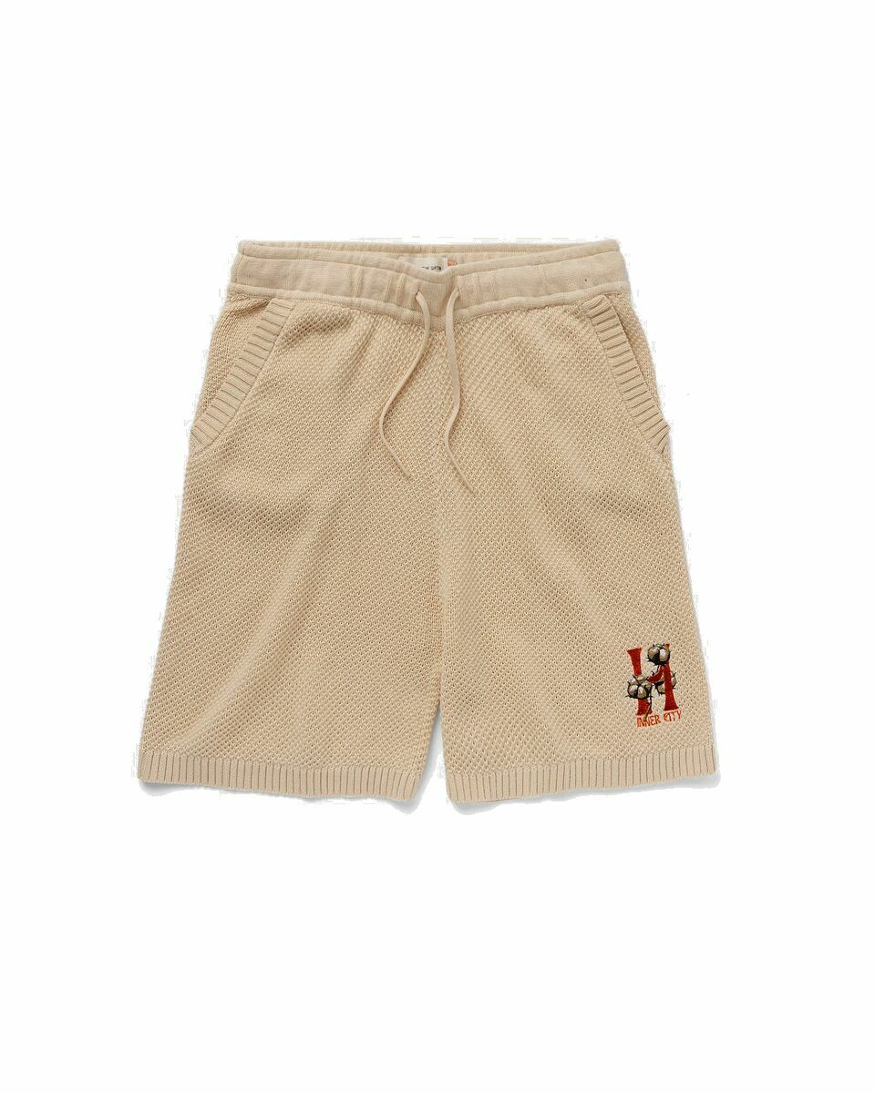 Photo: Honor The Gift Knit H Shorts Beige - Mens - Sport & Team Shorts