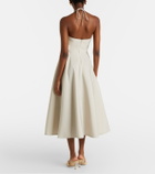 Oscar de la Renta Floral faille cocktail dress