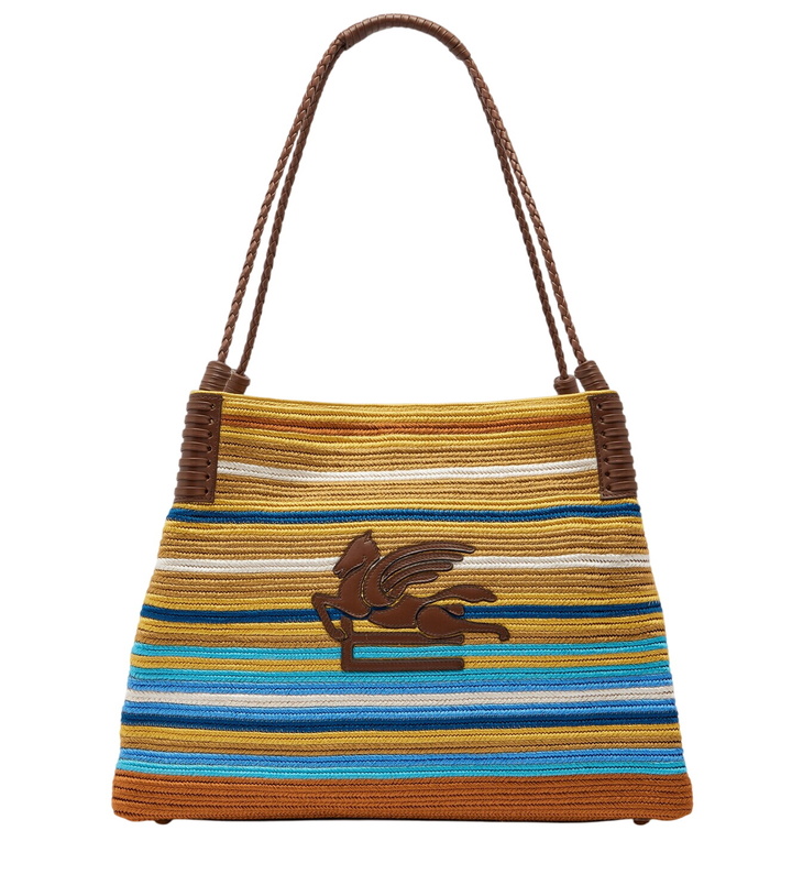 Photo: Etro Libra Medium striped tote bag