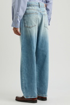 Acne Studios 1991 Belted Wide-leg Jeans Light Blue