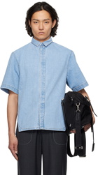 ADER error Blue Half Sleeve Product. 57 Denim Shirt