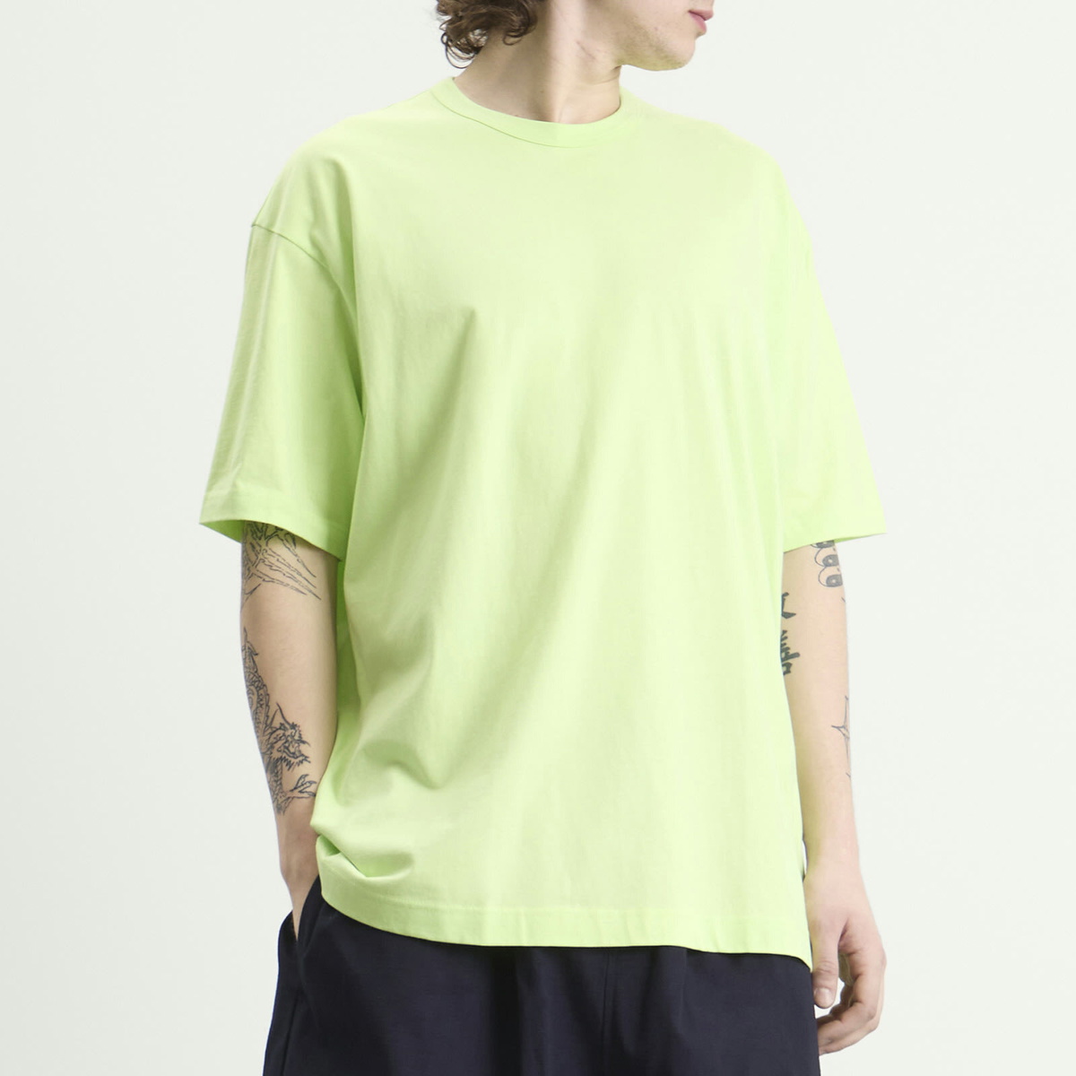 Comme des Garçons SHIRT Men's Oversized Cotton Jersey in Green