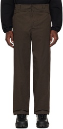 GR10K Brown Folded Belt Trousers