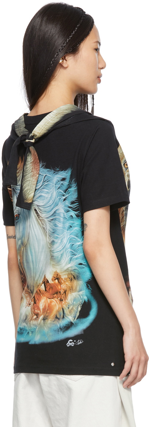 BLESS N゜69 Scarfer T-Shirt BLESS N゜69 Scarfer T-Shirt col.BLACK - rollot