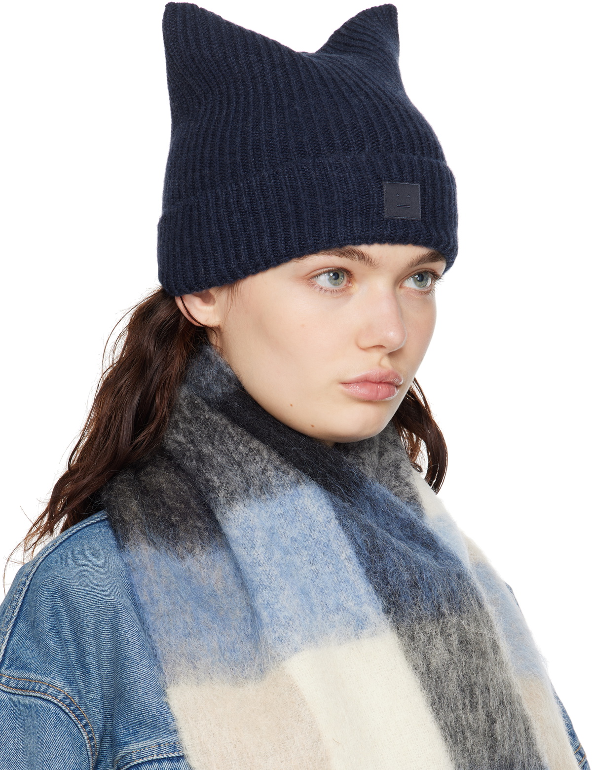 Acne Studios Navy Beanie Navy Acne Winter Hat Navy Acne Studios