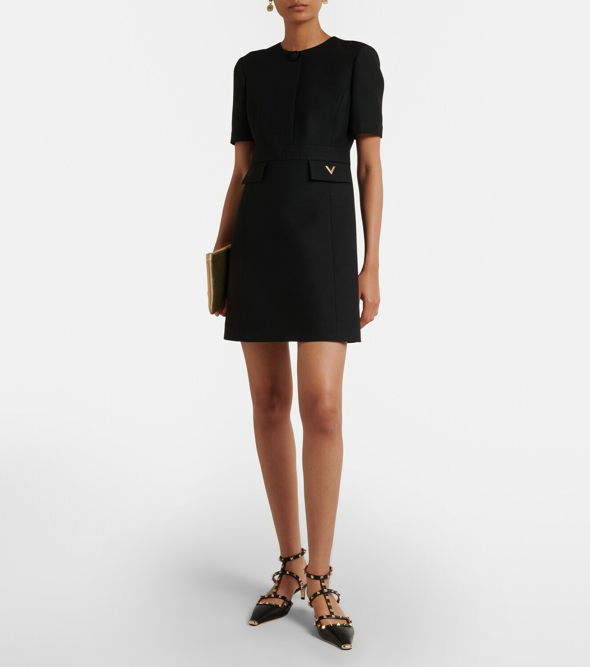 Valentino Garavani VLogo Signature Small embellished pouch