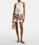 Alémais Haze floral cotton minidress