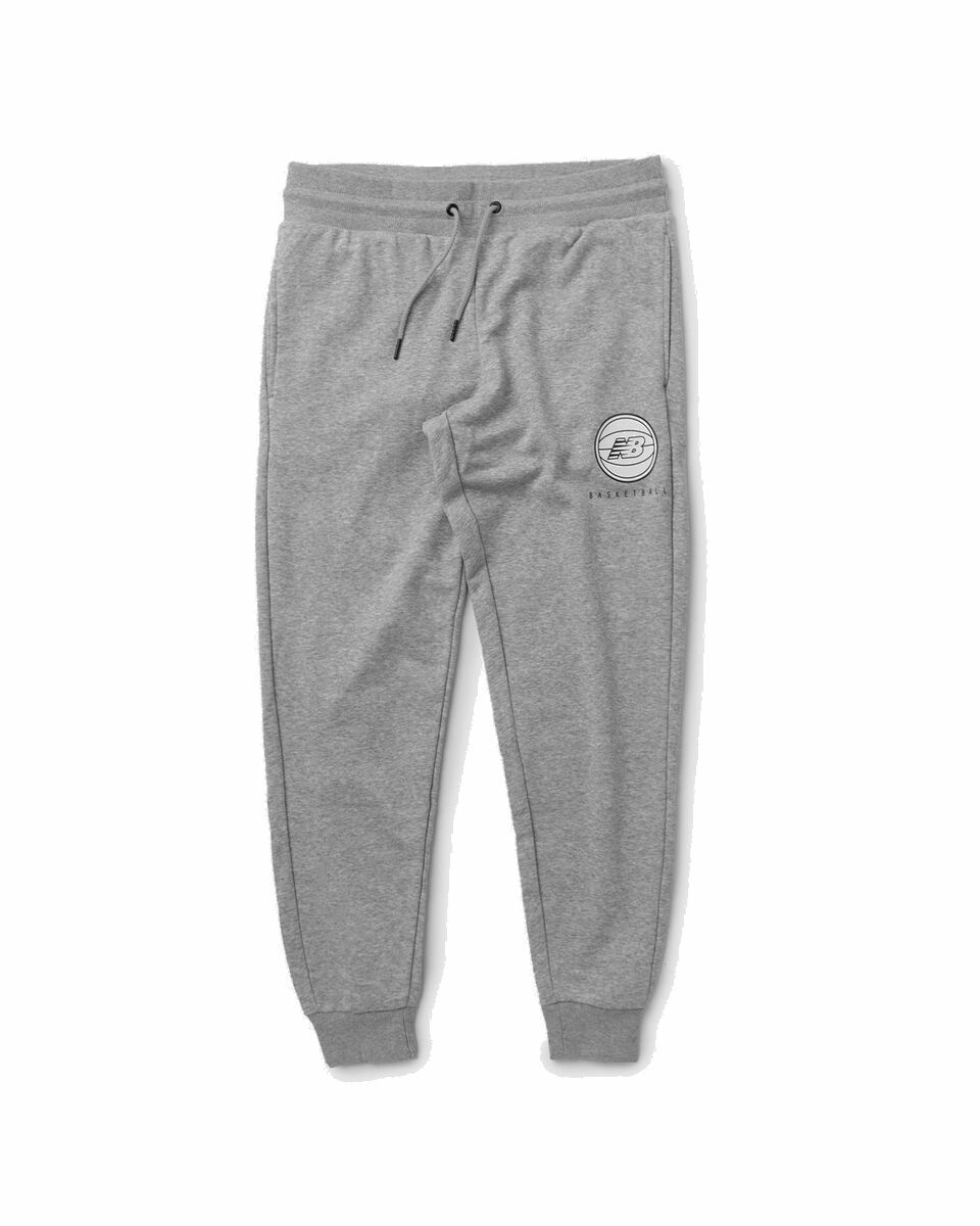 Photo: New Balance Hoops Essential Sweatpant Grey - Mens - Sweatpants