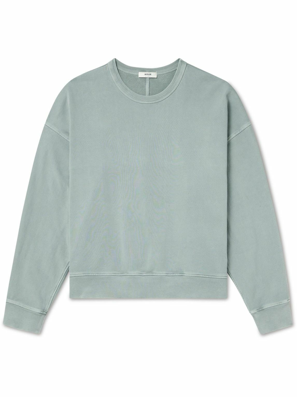 AGOLDE - Dane Cotton-Jersey Sweatshirt - Green