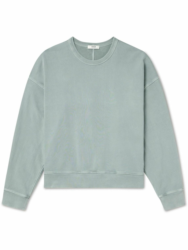 Photo: AGOLDE - Dane Cotton-Jersey Sweatshirt - Green