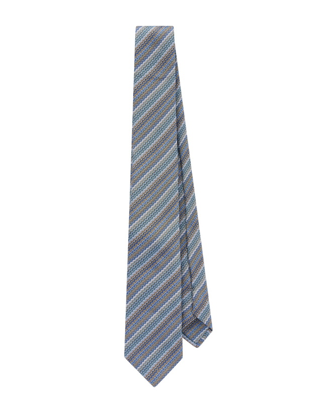 Photo: Missoni - 7cm Crochet-Knit Silk Tie - Blue