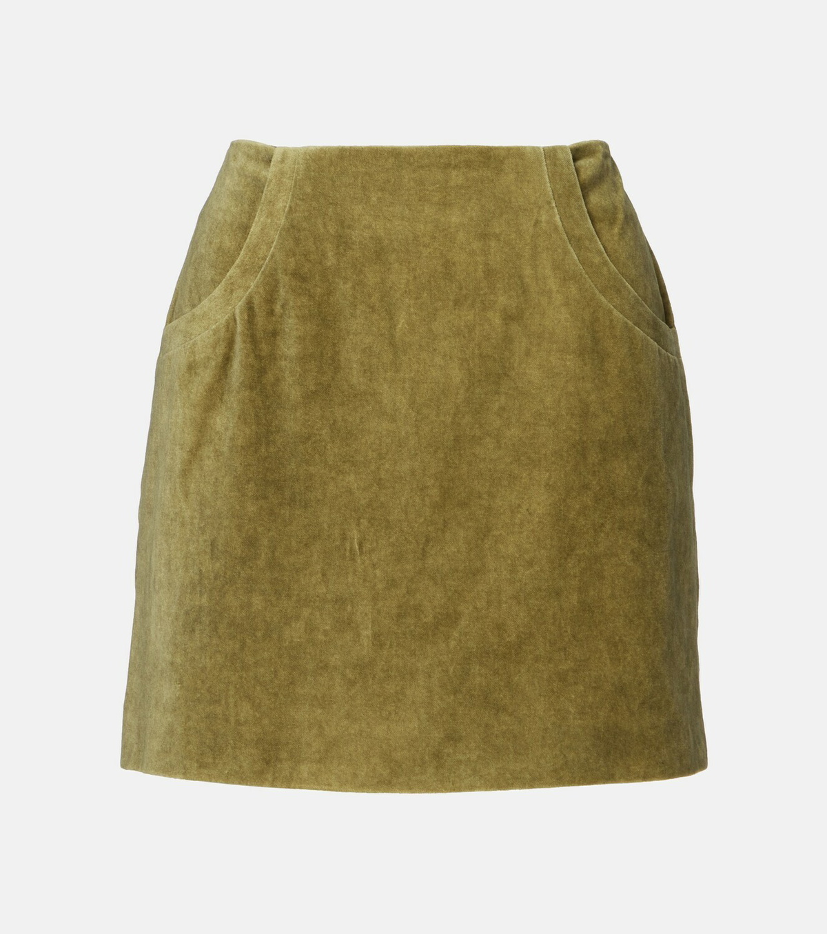 Blazé Milano Coci high-rise cotton velvet miniskirt