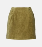 Blazé Milano Coci high-rise cotton velvet miniskirt