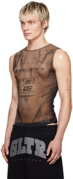 Jean Paul Gaultier Brown Shayne Oliver Edition 'GS Sport' Tank Top