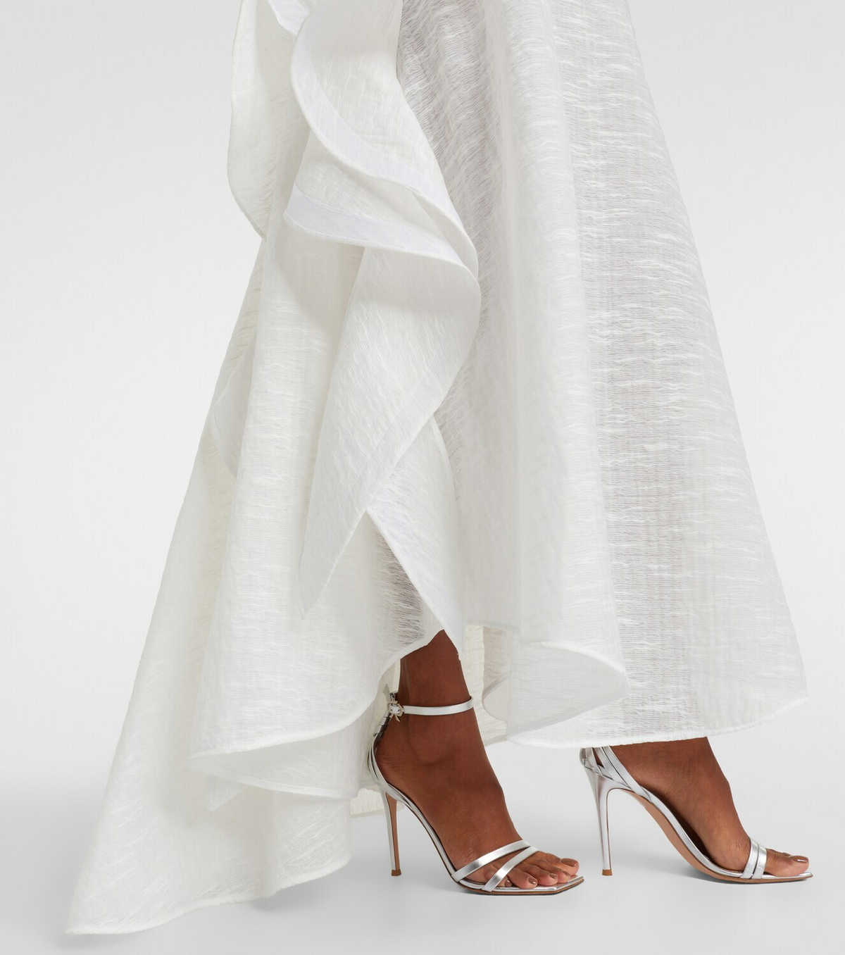 Maticevski Délice Wave ruffled maxi dress
