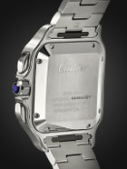 Cartier - Santos de Cartier Automatic Chronograph Stainless Steel Watch, ref.CRWSSA0083 - White