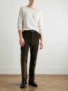 Kingsman - Slim-Fit Cashmere and Linen-Blend Sweater - Neutrals