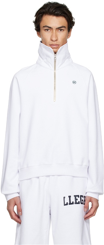 Photo: Recto SSENSE Exclusive White Embroidered Sweatshirt