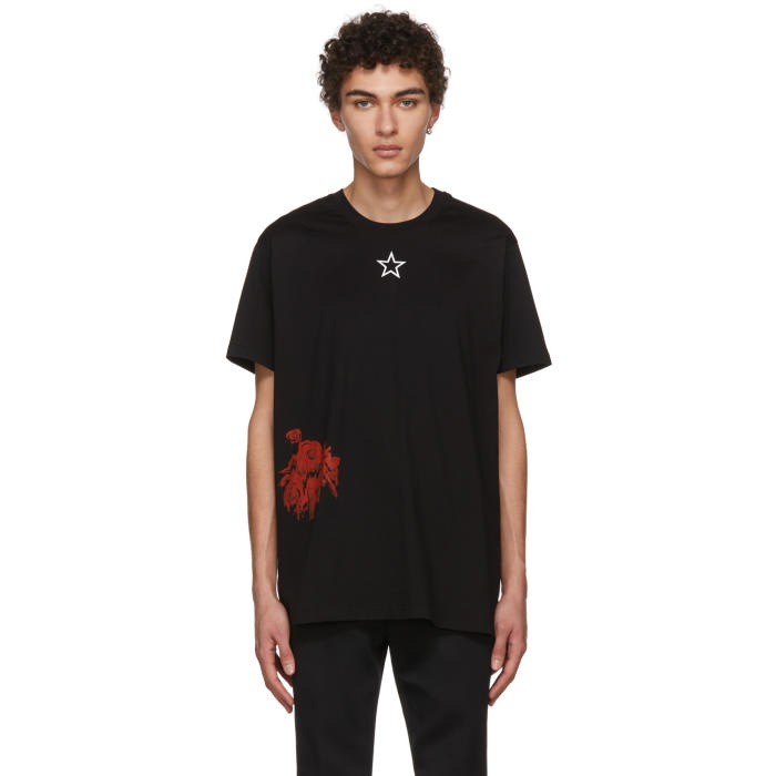 Photo: Givenchy Black Cathedral and Roses T-Shirt