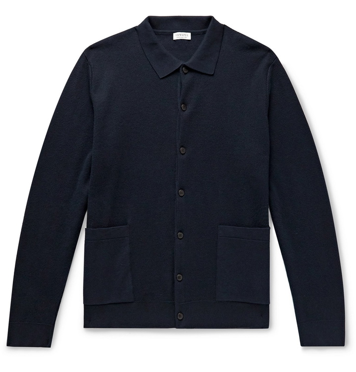 Photo: Sunspel - Cotton Cardigan - Blue