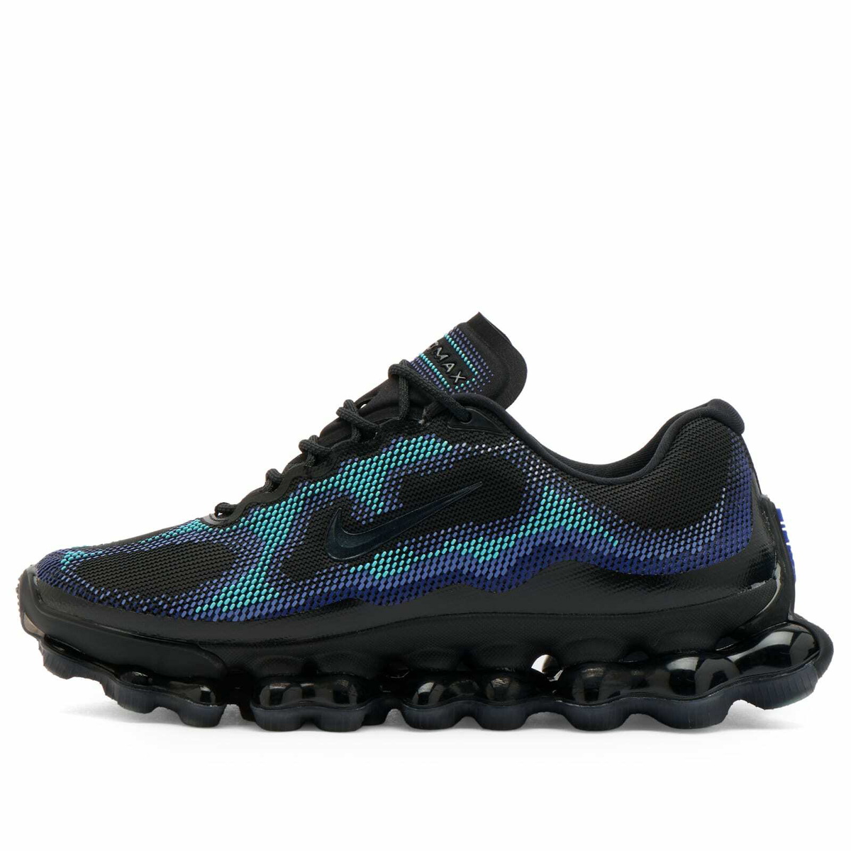 Nike Men's Air Liquid Max Sneaker in Black/Radiant Blue/Sapphire/Aurora Green