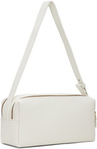 Elleme White Trousse Pebbled Leather Bag
