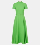 Emilia Wickstead Camilla belted wool midi dress