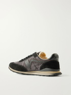 Visvim - FKT Runner Leather and Suede-Trimmed Shell Sneakers - Black