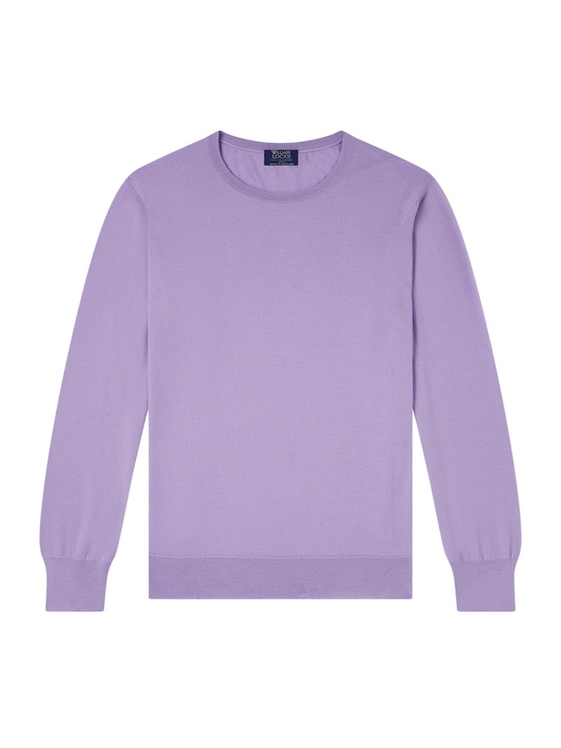 Photo: William Lockie - Virgin Wool Sweater - Purple