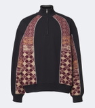 Dries Van Noten Cotton and wool half-zip sweater