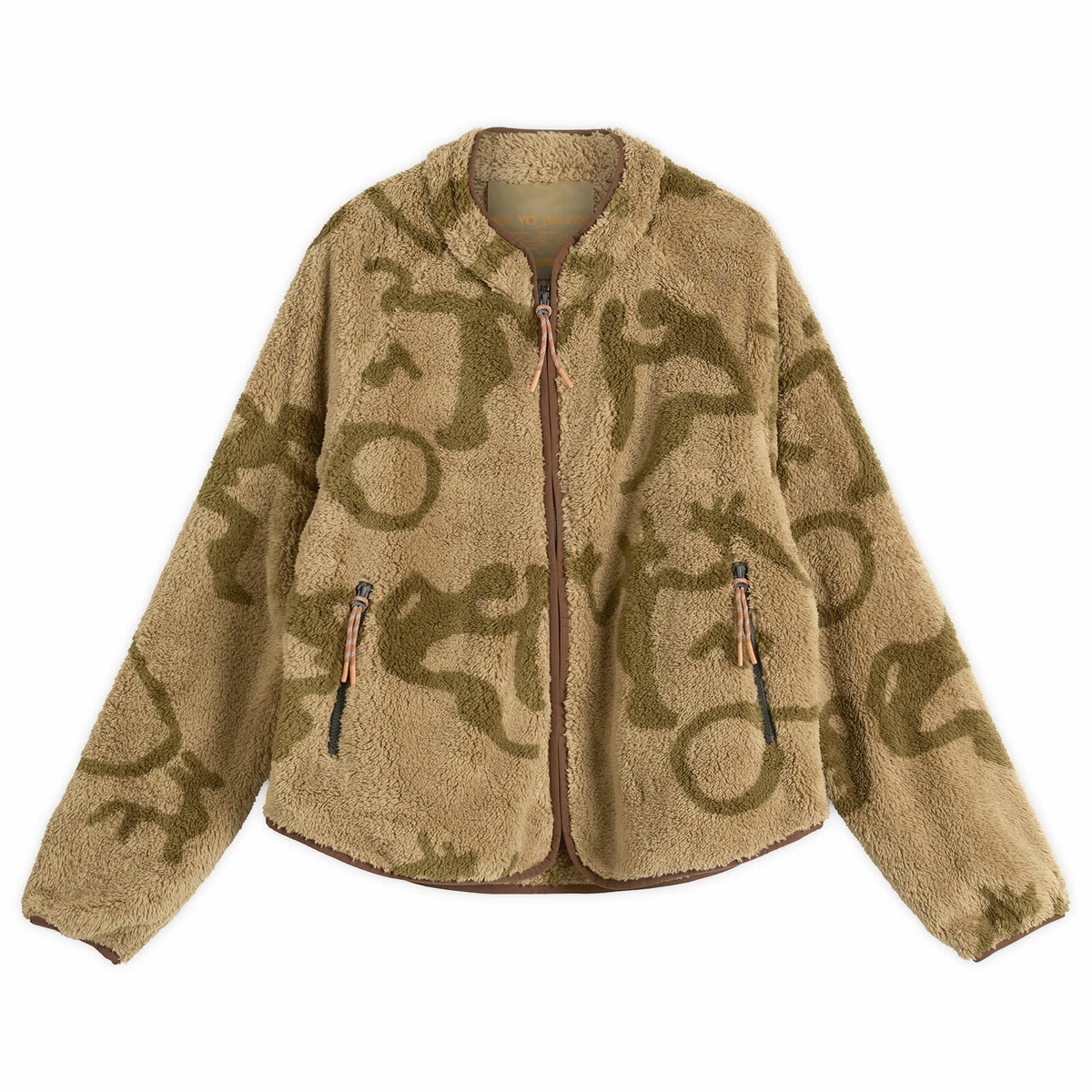 KA_YO_Prototype Men's Petroglyph Fleece Jacket in Mole