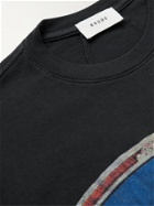 Rhude - Printed Cotton-Jersey T-Shirt - Black