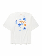 Marni - Logo-Print Cotton-Jersey T-Shirt - White