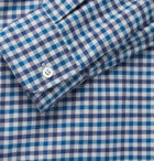 Charvet - Checked Cotton-Flannel Shirt - Blue