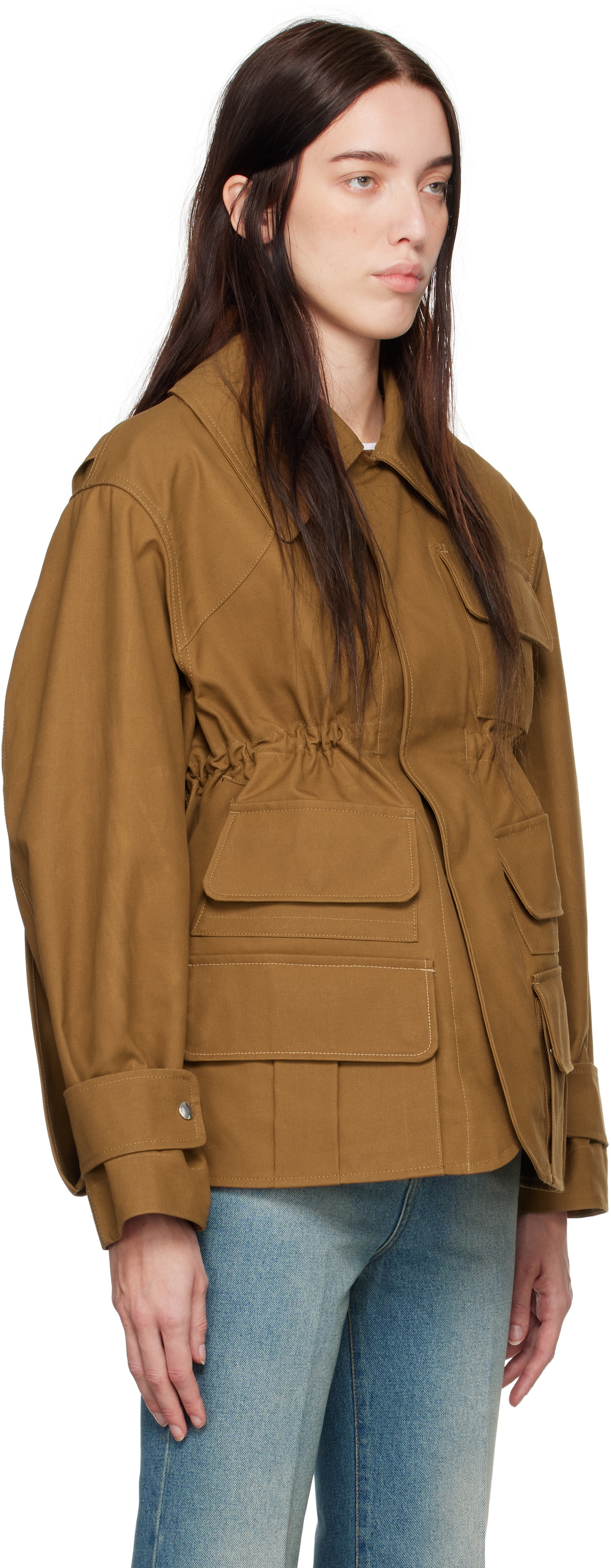 ジャケット Victoria Beckham Victoria Beckham Patch Pocket Jacket Patch Pocket Jacket In Willow – Victoria Beckham Inc