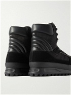 Maison Margiela - Climber Leather, Nubuck and Suede High-Top Sneakers - Black