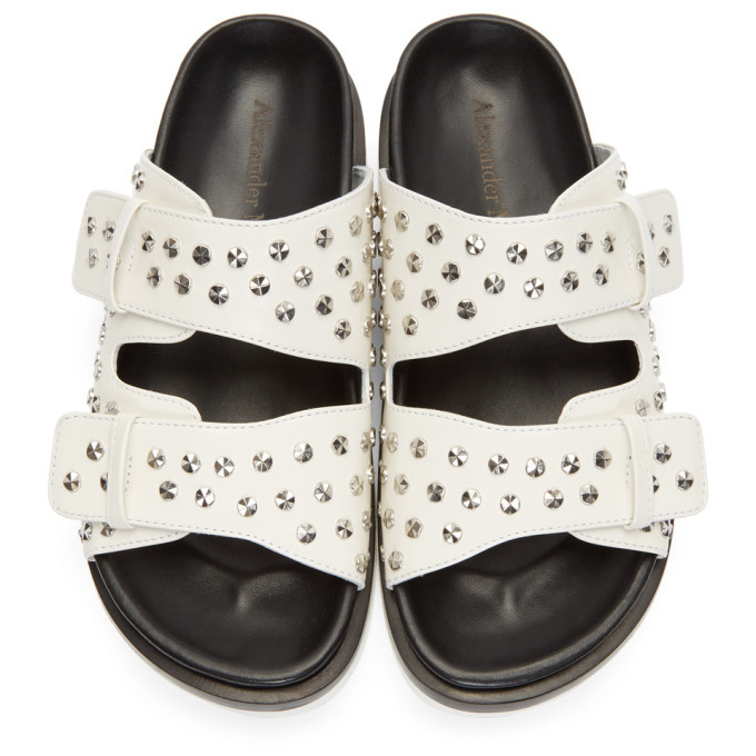 صندل McQ Alexander Mcqueen - Black Kim studded sandals - 556932R25941000