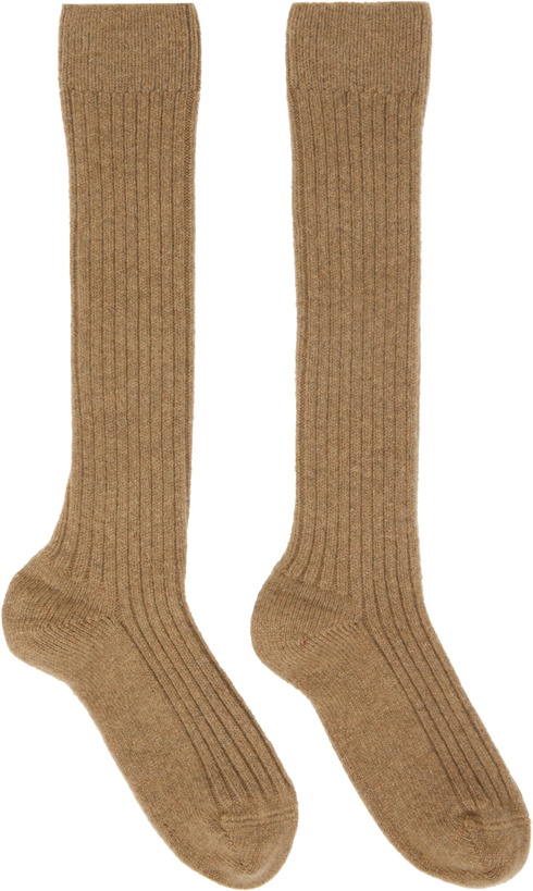 Photo: Baserange Brown Rib Knee Socks