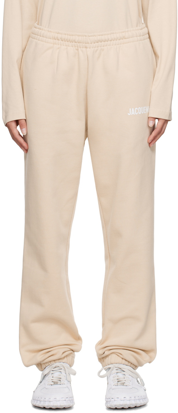 Jacquemus Beige Le Papier 'Le Jogging Jacquemus' Lounge Pants