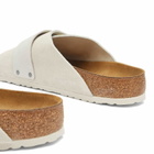 Birkenstock Kyoto in Antique White Suede